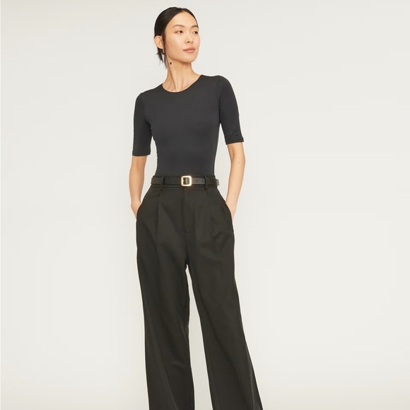 Everlane the Short Sleeve Crew Neck Bodysuit NWT - Picture 4 of 6